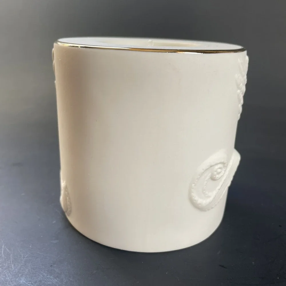 Lenox Radiant Light Dove Votive‎ Candle Holder w/Candle Christmas 3 1/2